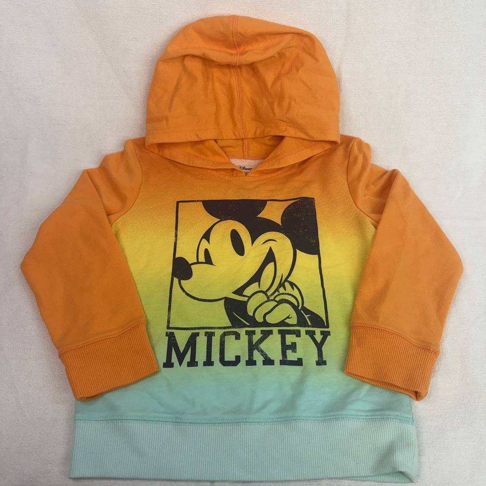 Disney Mickey Mouse Lightweight Hoodie Pullover 5T Ombré Unisex / Boys / Girls